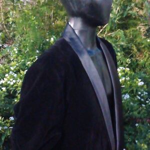 KUDORO Men's Black (1) button Lux Tuxedo Blazer/Jacket w/Satin Trim (NEW)